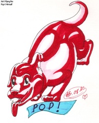 Flying Fire - Pop Color Sketch