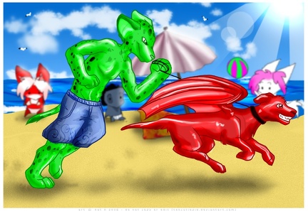 running balloonpup
