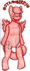 BaconShep - Strawberry Badge - FurFright X