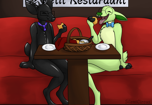 DarkSide Date Night - Forest and Jack - with Cross Squirrels Forest and by Rhea Sweetdew