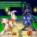 zefrenchguy-halloween lycanroc ych in progress finished