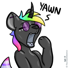 Yawn Lineart