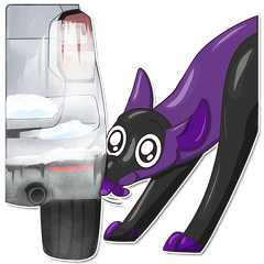 pulex base - deer sticker static