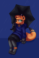 CaptainCronus-waiting for the bus in the rain in the rain waiting for the bus in the rain
